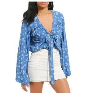 Free People floral printed bodysuit